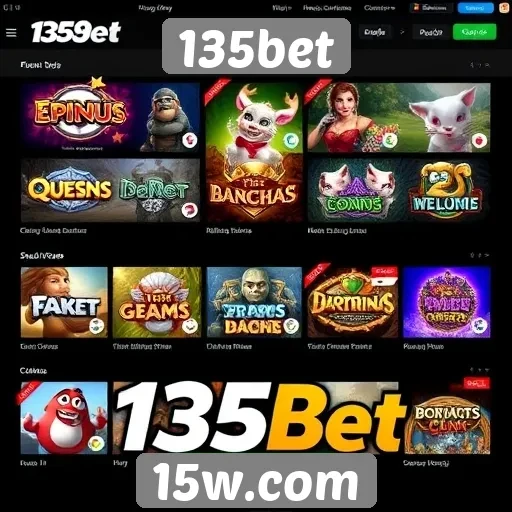 A variedade de jogos oferecidos pelo 135bet